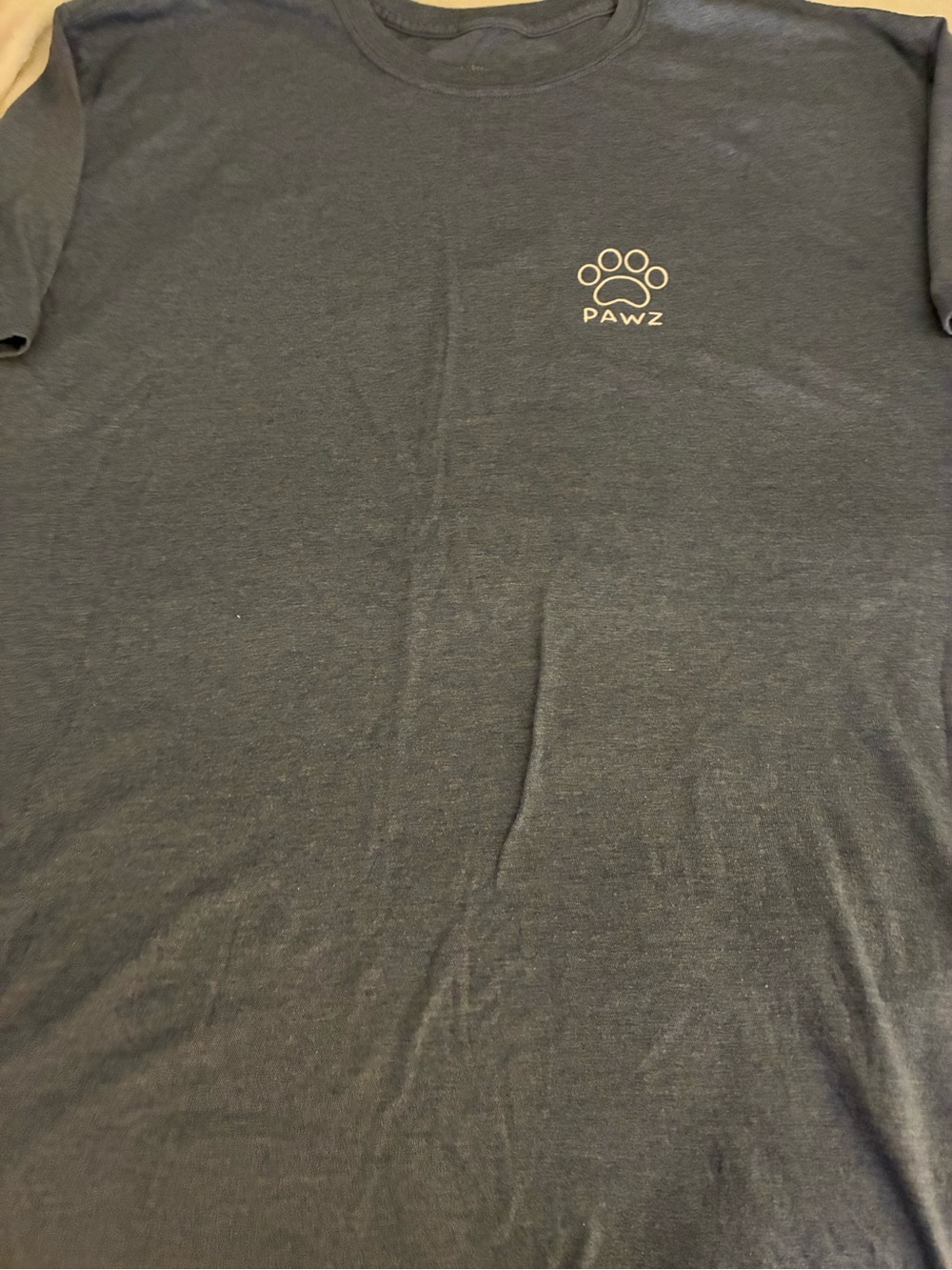 PAWZ Men's Dark Gray Paw Logo Short Sleeve Tee